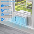 8000 BTU Smart Window AC - WiFi Enabled Air Conditioner for 350 Sq.Ft Rooms, 11 EER Quiet 51dB Cooling w/App Control, Digital Display & Remote