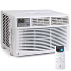 8000 BTU Smart Window AC - WiFi Enabled Air Conditioner for 350 Sq.Ft Rooms, 11 EER Quiet 51dB Cooling w/App Control, Digital Display & Remote