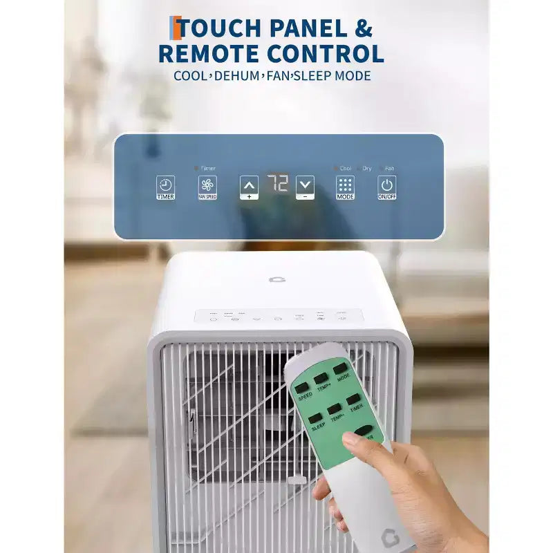 8,000 BTU Portable Air Conditioners, Quiet Air Conditioner Up to 750 Sq.Ft, 3-In-1 AC Unit with Cool, Fan, Dehumidifier, 24H Timer