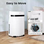 Costway 12000 BTU Portable Air Conditioner with Fan & Dehumidifier Sleep Mode 24H Timer