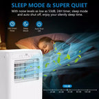 8,000 BTU Portable Air Conditioner for Room up to 350 Sq. Ft., Portable AC Unit with Remote Control, Sleep Mode, Window Kit Included