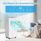8,000 BTU Portable Air Conditioner for Room up to 350 Sq. Ft., Portable AC Unit with Remote Control, Sleep Mode, Window Kit Included