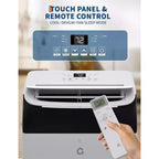 Acekool 12,000 BTU Portable AC - 3-in-1 Cooling, Dehumidifier & Fan for Rooms Up to 550 Sq.Ft, LED Display, Remote Control