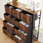 MAYEERTY Cajonera de tela para almacenamiento y organización, Cómoda