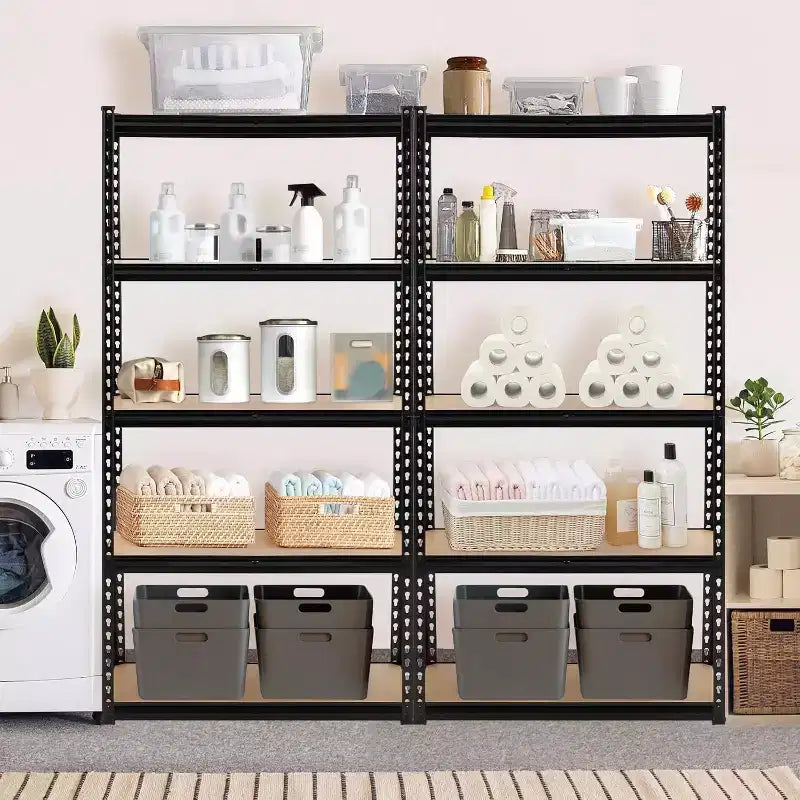 Kitchen Storage, Heavy Duty Storage Shelves 36 x 18 x 72, 5 Tier Durable Metal Construction, Adjustable Shelving, Storage Utility Rack Shelf Unit