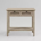 Art Leon Retro Wood Entryway Console Table with 2 Drawers