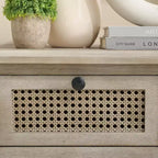 Art Leon Retro Wood Entryway Console Table with 2 Drawers