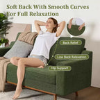 Dyonery 65.4 Loveseat Sofa,Tool-Free Setup Small Couches