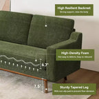 Dyonery 65.4 Loveseat Sofa,Tool-Free Setup Small Couches