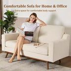 Dyonery 65.4 Loveseat Sofa,Tool-Free Setup Small Couches