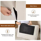 Dyonery 65.4 Loveseat Sofa,Tool-Free Setup Small Couches