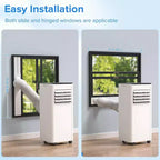 ZAFRO Portable Air Conditioners, Up to 450 Sq.Ft., 4-in-1 AC Unit with Fast Cooling/Energy Efficient/Remote/24H Timer