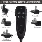 Sillón reclinable elevador eléctrico CLIHOME con calor, masaje, doble motor y posición infinita, piel genuina, mecanismo de movimiento de alta resistencia con puertos USB