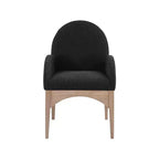 Meridian Furniture, Silla de comedor Waldorf de tela bouclé