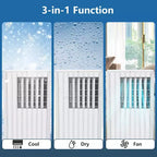 Portable Air Conditioner 8,000 BTU, Cools Rooms Up to 350 Sq. Ft, Dehumidifier, Fan, Sleep Mode, Remote Control, Quiet AC Unit with Window Mount Kit