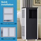 Acekool 8000 BTU Portable Air Conditioner, Quiet 3-in-1 AC with Remote, Cools Up to 350 Sq.Ft, Dehumidifier, Fan, 24H Timer