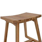 Sunnydaze banco de ducha de teca maciza de 19 pulgadas con diseño ergonómico curvo