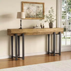 Mesa Consola Lantine 63 para Recibidor, Mesa Industrial Detrás del Sofá, Mesa Sofá Minimalista para Sala de Estar, Pasillo