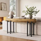 Mesa Consola Lantine 63 para Recibidor, Mesa Industrial Detrás del Sofá, Mesa Sofá Minimalista para Sala de Estar, Pasillo