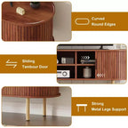 Mueble para TV, Mesa consola de TV moderna con compartimento de almacenamiento y puerta corredera, Centro de entretenimiento para juegos con gabinete para sala de estar, dormitorio