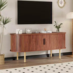 Mueble para TV, Mesa consola de TV moderna con compartimento de almacenamiento y puerta corredera, Centro de entretenimiento para juegos con gabinete para sala de estar, dormitorio