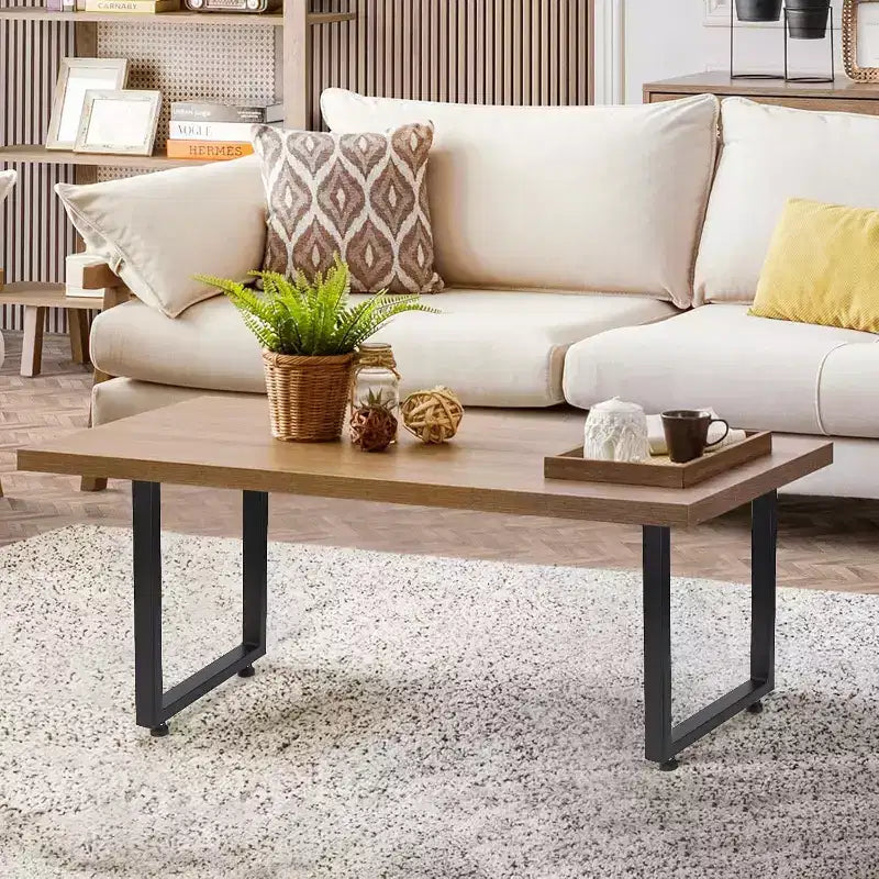 Juego de 2 Patas de Mesa de Metal Negro, Patas de Mueble de Estilo Industrial para Mesas de Comedor, Mesas de Centro, Soporte Duradero y Moderno para el Hogar y la Oficina
