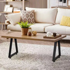 Juego de 2 Patas de Mesa de Metal Negro, Patas de Mueble de Estilo Industrial para Mesas de Comedor, Mesas de Centro, Soporte Duradero y Moderno para el Hogar y la Oficina