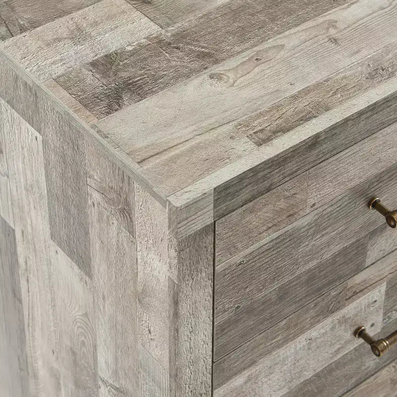 Cómoda de 6 cajones Probe Hues Modern, armario de gran almacenaje para dormitorio, sala de estar, entrada