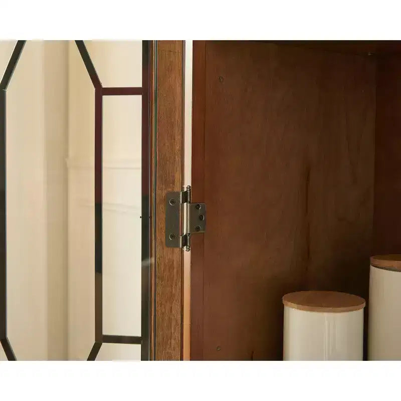 Aparador bufé de acabado elegante con patas ajustables y dispositivo antivuelco - La solución de almacenamiento perfecta para el comedor o la sala de estar