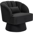 Sillón giratorio Acekool 360 - Sillón lounge de terciopelo de osito de peluche afelpado