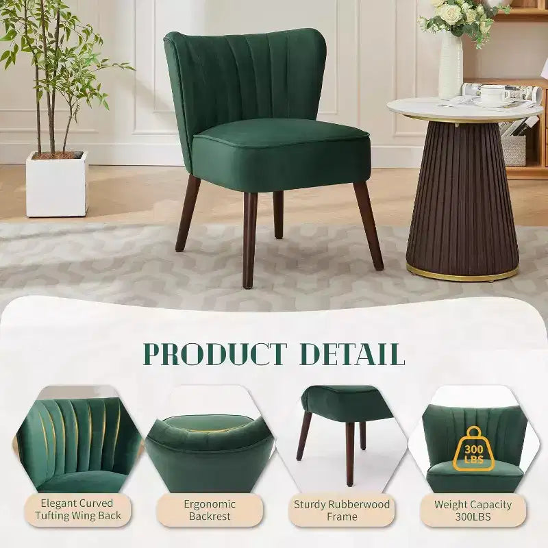 Acekool Sillón decorativo de mediados de siglo