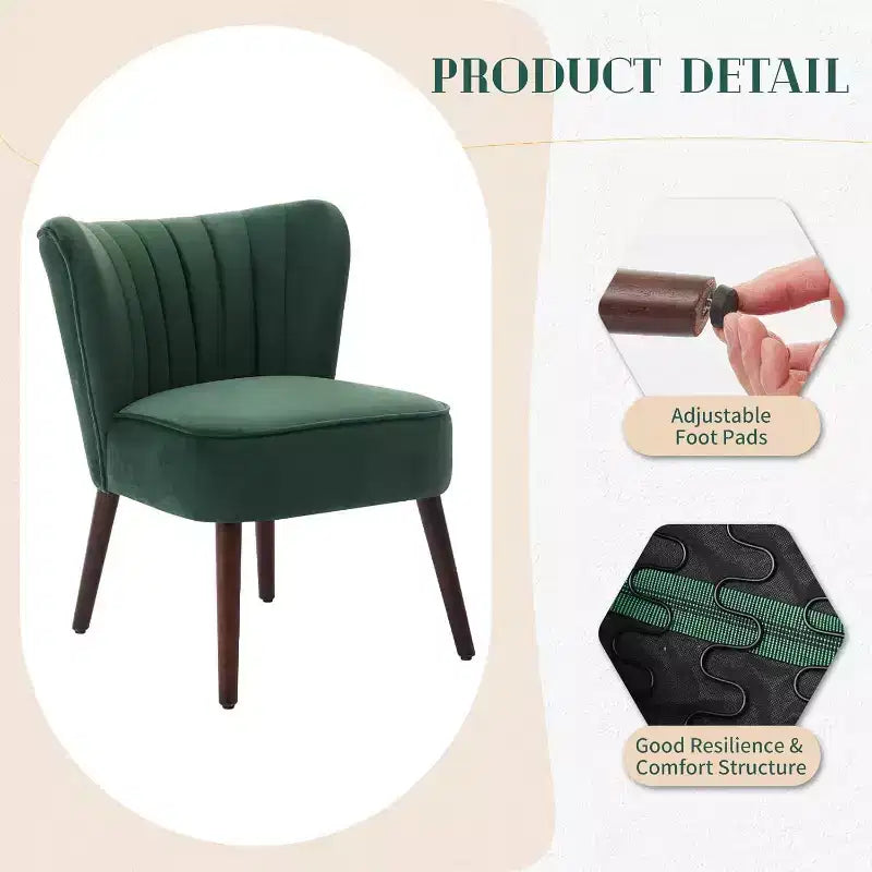 Acekool Sillón decorativo de mediados de siglo