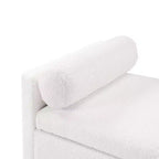 Puff otomano de almacenaje tapizado en bouclé moderno Escoffier de Christopher Knight Home