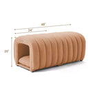 Hyleory Reposapiés Fácil de Conectar, Apto para Mascotas - Banco de Cama 2 en 1 y Túnel de Juego con 2 Almohadillas Extraíbles