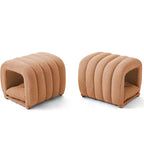 Hyleory Reposapiés Fácil de Conectar, Apto para Mascotas - Banco de Cama 2 en 1 y Túnel de Juego con 2 Almohadillas Extraíbles