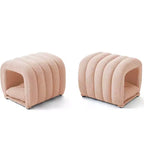 Hyleory Reposapiés Fácil de Conectar, Apto para Mascotas - Banco de Cama 2 en 1 y Túnel de Juego con 2 Almohadillas Extraíbles