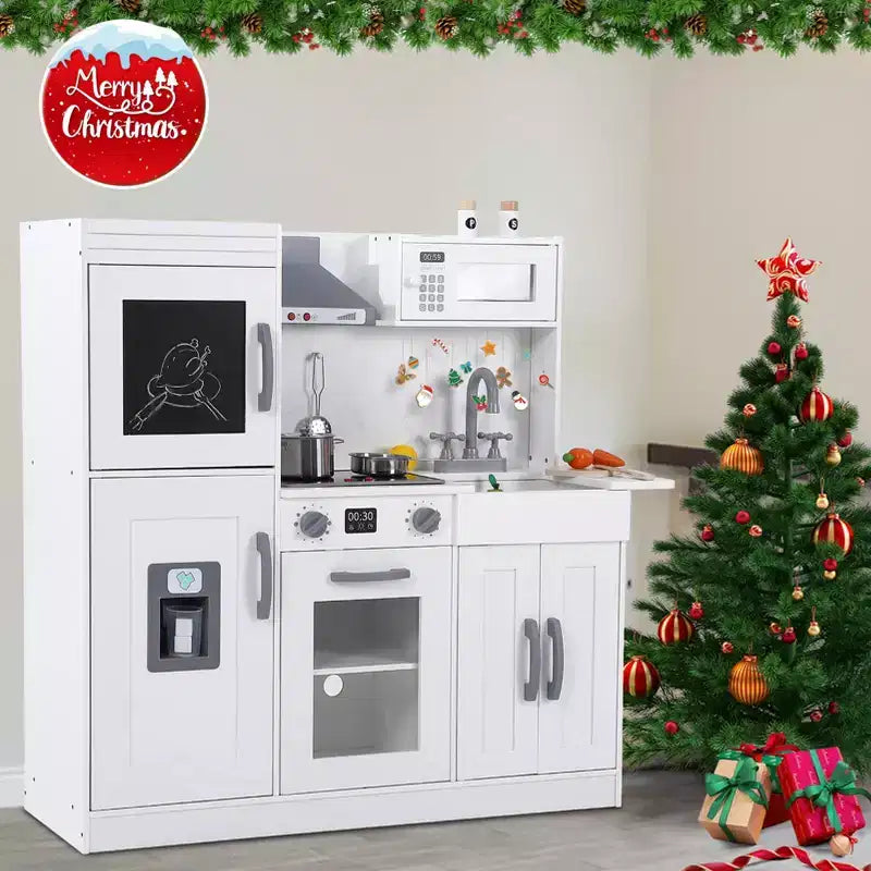Juego de cocina para niños, juego de simulación de chef de madera con 20 accesorios de cocina, juego de simulación de utensilios de cocina de madera