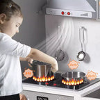 Juego de cocina para niños, juego de simulación de chef de madera con 20 accesorios de cocina, juego de simulación de utensilios de cocina de madera