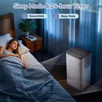 Acekool 8,000 BTU Portable Air Conditioner  3-in-1 AC/Dehumidifier/Fan, Cools 350 sq ft, Quiet Sleep Mode, Remote Control & Window Kit