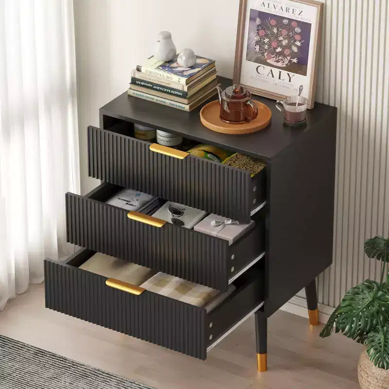 Cómoda de 3 cajones para dormitorio, cómoda moderna para armario, cajonera, mueble organizador con cajones