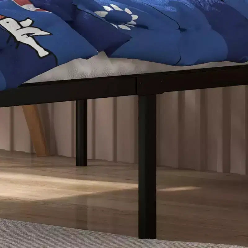 Cama con plataforma de metal Acekool - 12 de almacenamiento tamaño Full