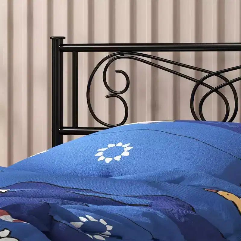 Cama con plataforma de metal Acekool - 12 de almacenamiento tamaño Full