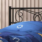Cama con plataforma de metal Acekool - 12 de almacenamiento tamaño Full