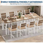Juego de comedor de 5 piezas para 4 personas, mesa de cocina moderna y 4 sillas, estructura de metal que ahorra espacio, para apartamento pequeño, comedor