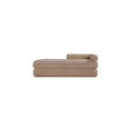 Meridian Furniture, Banco Kennedy de tela Teddy de imitación de borreguillo