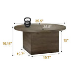 Mesa de centro con capacidad de 25 kg, tablero impermeable de 120 cm y diseño prémium