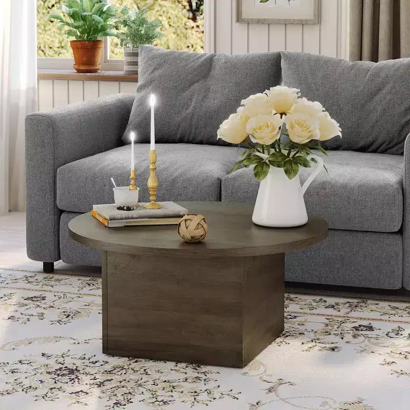 Mesa de centro con capacidad de 25 kg, tablero impermeable de 120 cm y diseño prémium