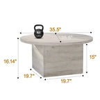 Mesa de centro con capacidad de 25 kg, tablero impermeable de 120 cm y diseño prémium