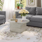Mesa de centro con capacidad de 25 kg, tablero impermeable de 120 cm y diseño prémium
