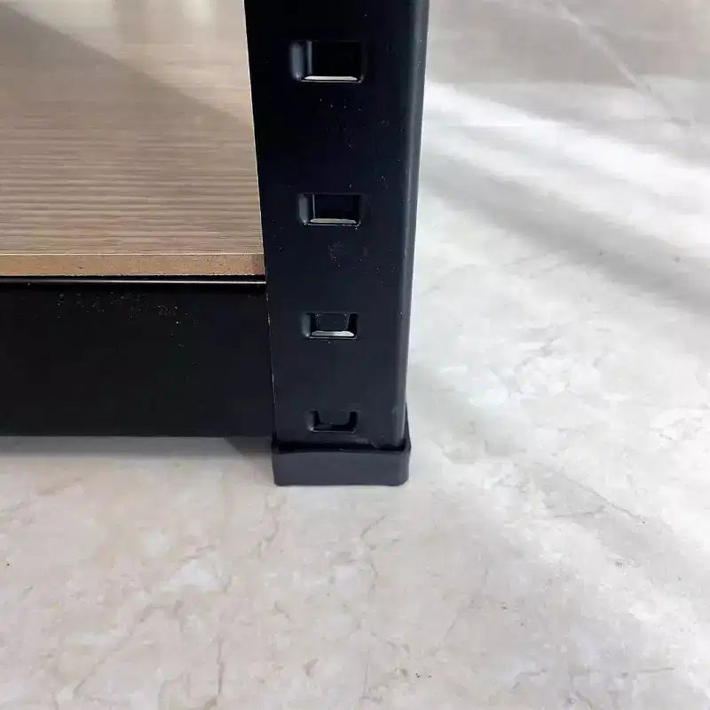 Estantería metálica ajustable Acekool de 4 niveles, unidad de almacenamiento de montaje sin tornillos, estantes de acero de alta resistencia para cocina, garaje o taller